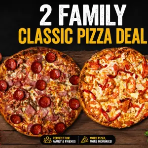 2 family classsic pizza deal